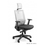 Unique Nez Fotel biurowy jasny szary W-879K-MESH34