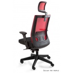 Unique Nez Fotel biurowy czerwony W-879K-MESH35