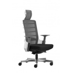 Unique Spinelly Fotel biurowy czarny/szary 999W