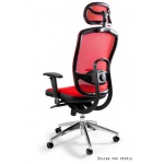 Unique Vip Fotel biurowy czerwony W-80-2
