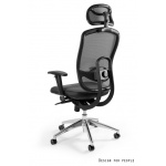 Unique Vip Fotel biurowy szary W-80-8