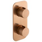 Vado Edit Bateria prysznicowa termostatyczna podtynkowa 2-drożna brąz szczotkowany IND-T148/2-ALT-BRZ