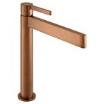 Vado Edit Bateria umywalkowa sztorcowa bez korka brąz szczotkowany IND-EDI100E/SB-BRZ