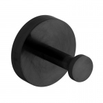 Vado Individual Haczyk łazienkowy pojedynczy Czarny szczotkowany IND-SPA186-BLK