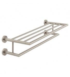 Vado Individual Półka ścienna z drążkiem na ręczniki, 60 cm Nikiel szczotkowany IND-SPA185B-BRN