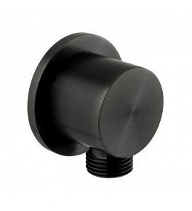 Vado Individual Przyłącze kątowe węża prysznicowego Czarny szczotkowany IND-OUTLET/RO-BLK