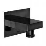 Vado Individual Przyłącze kątowe węża prysznicowego Czarny szczotkowany IND-OUTLET/SQ-BLK