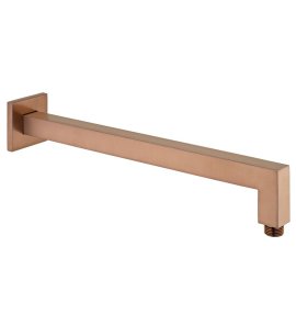 Vado Individual Ramię ścienne kwadratowe do deszczownicy, długość 39 cm brąz szczotkowany IND-EFSA/SQ-BRZ