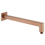 Vado Individual Ramię ścienne kwadratowe do deszczownicy, długość 39 cm brąz szczotkowany IND-EFSA/SQ-BRZ