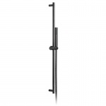 Vado Individual Zestaw prysznicowy z drążkiem Czarny szczotkowany IND-SFSRK/RO-BLK