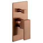 Vado Notion Bateria prysznicowa podtynkowa z przełącznikiem brąz szczotkowany IND-NOT147A-BRZ