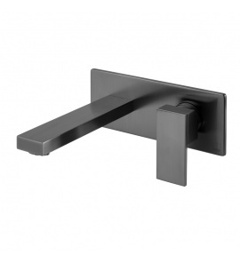 Vado Notion Bateria umywalkowa podtynkowa, jednouchwytowa, bez korka Czarny szczotkowany IND-NOT109S/A-BLK