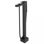 Vado Notion Bateria wannowa podłogowa, wolno stojąca, z zestawem prysznicowym Czarny szczotkowany IND-NOT233-BLK