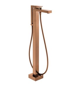 Vado Notion Bateria wannowa podłogowa wolnostojąca z zestawem prysznicowym brąz szczotkowany IND-NOT233-BRZ