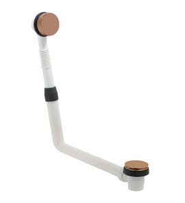 Vado Odpływ wannowy bez syfonu, z przelewem, z korkiem automatycznym brąz szczotkowany IND-71389/RO-BRZ