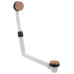 Vado Odpływ wannowy bez syfonu, z przelewem, z korkiem automatycznym brąz szczotkowany IND-71389/RO-BRZ