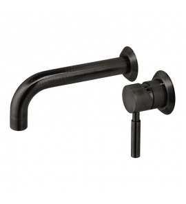 Vado Origins Bateria umywalkowa podtynkowa, jednouchwytowa, bez korka Czarny szczotkowany IND-ORI109S/A-BLK