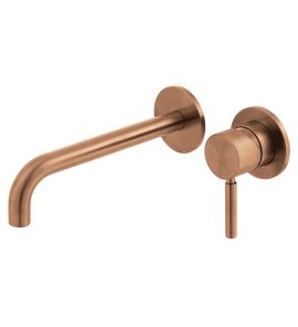 Vado Origins Bateria umywalkowa podtynkowa bez korka brąz szczotkowany IND-ORI109S/A-BRZ