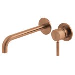 Vado Origins Bateria umywalkowa podtynkowa bez korka brąz szczotkowany IND-ORI109S/A-BRZ