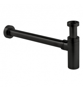 Vado Syfon umywalkowy 1.1/4"x1.1/4" Czarny szczotkowany IND-461/UK-1.1/4-BLK