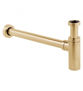 Vado Syfon umywalkowy 1.1/4"x1.1/4" Złoty szczotkowany IND-461/UK-1.1/4-BRG