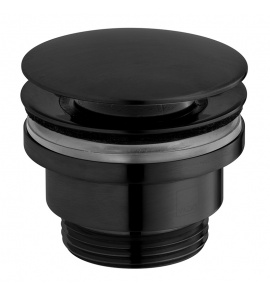 Vado Uniwersalny korek umywalkowy typu klik-klak Czarny szczotkowany IND-395-BLK
