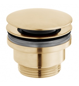 Vado Uniwersalny korek umywalkowy typu klik-klak Złoty szczotkowany IND-395-BRG