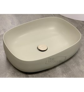     Valdama Seed Umywalka nablatowa 55x42xH15 cm z korkiem Basento SEL0208A+PIF2FC08A WYPRZEDAŻ EKSPOZYCJI!!