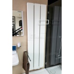  Vasco Beams Grzejnik Łazienkowy wodny ścienny 180x49 cm z poręczą i zaworem kątowym z głowicą biały 112580490180000660600-0000 ZMIANA EKSPOZYCJI!!