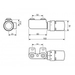  Vasco Beams Grzejnik Łazienkowy wodny ścienny 180x49 cm z poręczą i zaworem kątowym z głowicą biały 112580490180000660600-0000 ZMIANA EKSPOZYCJI!!