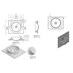  Vayer Boomerang Umywalka nablatowa gładka z otworem na baterię 60x50 cm biała 060.050.012.3-1.0.1.X.0 B
