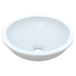 Vayer Boomerang Umywalka podblatowa, gładka bez otworu na baterię ø35 cm biała 035.035.012.3-5.0.2.0 B