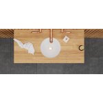 Vayer Boomerang Umywalka podblatowa, gładka bez otworu na baterię ø35 cm biała 035.035.012.3-5.0.2.0 B