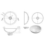 Vayer Boomerang Umywalka podblatowa, gładka bez otworu na baterię ø35 cm biała 035.035.012.3-5.0.2.0 B