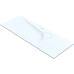  Vayer Boomerang Umywalka prostokątna wpuszczana w blat z otworem na baterię 120x50 cm biała 120.050.005.3-1.0.1.X.0