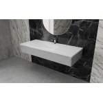  Vayer Boomerang Umywalka prostokątna wpuszczana w blat z otworem na baterię 120x50 cm biała 120.050.005.3-1.0.1.X.0