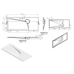  Vayer Boomerang Umywalka prostokątna wpuszczana w blat z otworem na baterię 120x50 cm biała 120.050.005.3-1.0.1.X.0