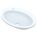  Vayer Boomerang Umywalka wpuszczana w blat owalna niska z otworem na baterię 60x43 cm biała 060.043.012.3-4.0.1.X.0