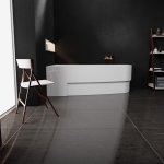  Vayer Boomerang Wanna asymetryczna lewa ze stelażem i syfonem 170x90 cm biała 170.090.045.1-2.1.0.0.1