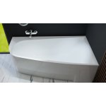  Vayer Boomerang Wanna asymetryczna prawa ze stelażem i syfonem 180x100 cm biała 180.100.045.1-2.2.0.0.1