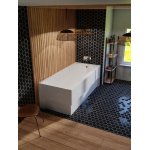  Vayer Boomerang Wanna prostokątna ze stelażem i syfonem 180x80 cm biała 180.080.045.1-1.0.0.0.1