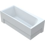  Vayer Boomerang Wanna prostokątna asymetryczna prawa ze stelażem i syfonem 190x90 cm biała 190.090.045.1-1.2.0.0.1