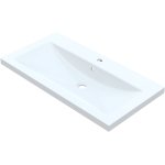  Vayer Crater Umywalka wpuszczana w blat z otworem na baterię 90x47 cm biała 090.047.011.3-1.0.1.X.X