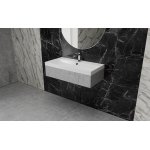  Vayer Cygnus Umywalka wpuszczana w blat z otworem na baterię 100x40 cm biała 100.040.010.3-1.0.1.X.X