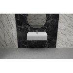  Vayer Cygnus Umywalka wpuszczana w blat z otworem na baterię 100x40 cm biała 100.040.010.3-1.0.1.X.X