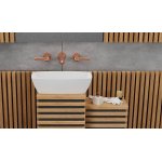  Vayer Gemini Umywalka nablatowa bez otworu na baterię 55,9x30,3x15 cm biała 055.030.013.3-7.0.1.0.0