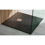   Vayer Kronos Brodzik prysznicowy kwadratowy 80x80 cm czarny 080.080.000.2-6.0.0.0.0.K01