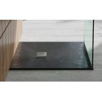   Vayer Kronos Brodzik prysznicowy kwadratowy 80x80 cm czarny 080.080.000.2-6.0.0.0.0.K01