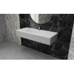  Vayer Leo Umywalka wpuszczana w blat z otworem na baterię 270x50,5 cm biały mat 270.050.012.3-1.0.1.X.0