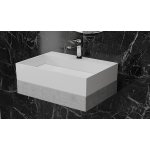  Vayer Lepus Umywalka nablatowa/podwieszana z białą maskownicą z otworem na baterię, z otworem montażowym 60x42,5 cm biała 060.042.010.3-1.0.4.X.0.MB